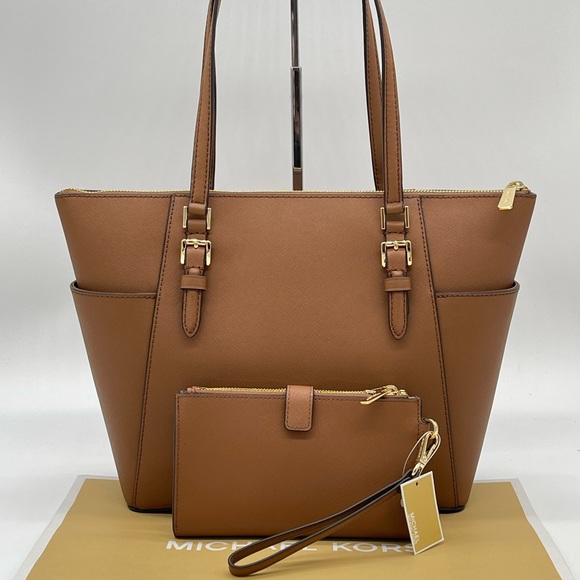 Michael Kors Large Charlotte Tote Bag & Double Zip Wallet - Picture 4 of 12